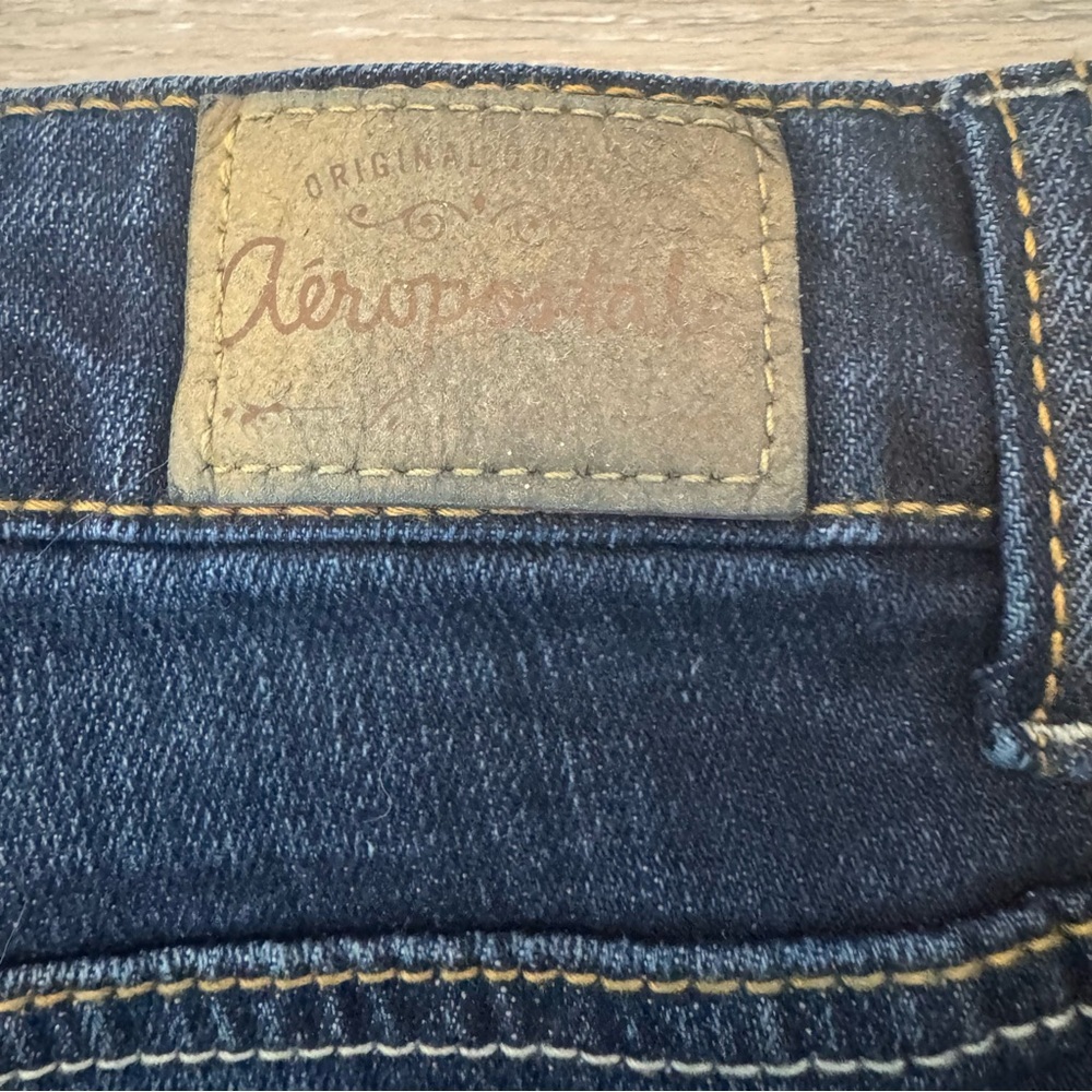Aeropostale Women's Size 9/10 Midi Blue Jean Short Shorts 3 1/2” Inseam NWT - Picture 7 of 8